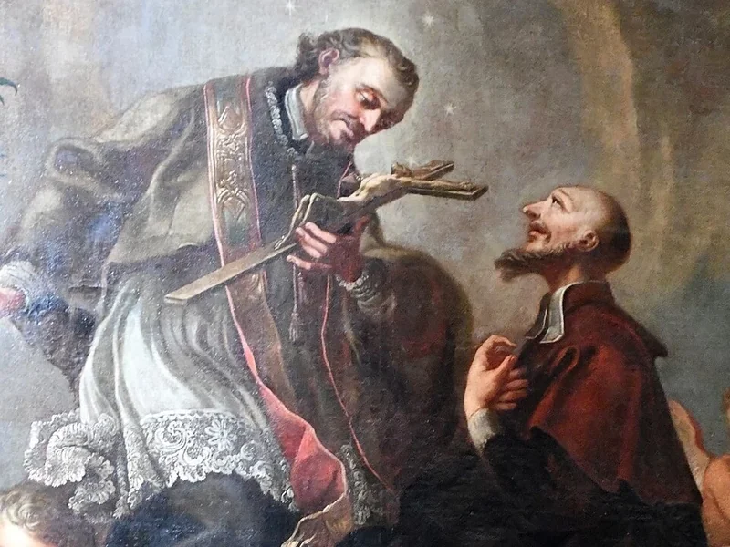 1701-Josef Taddäus Rotter - Giovanni Nepomuceno e Giovanni Sarkander nella chiesa di San Tommaso a Brno